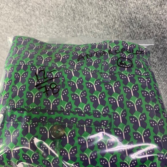 Anthropologie The Essential Slim Trousers‎ Green Butterfly Ankle Women’s Size 4 - Picture 9 of 11